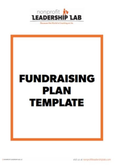 example fundraising plan template