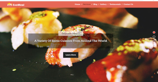 exo meal – customer friendly wordpress theme