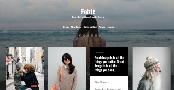 fable – social sharing widget wordpress theme