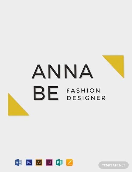 fashion designer marketing logo sample