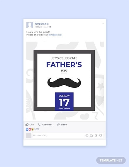 fathers day facebook post example