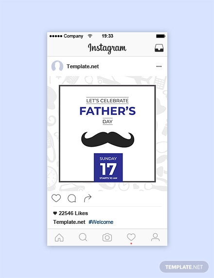 fathers day instagram post sample