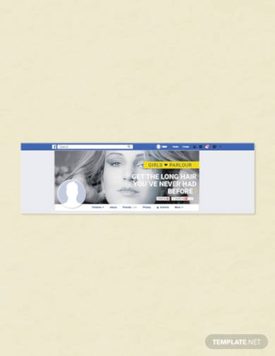 free beauty parlor facebook cover page