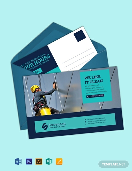 free-cleaning-postcard-template