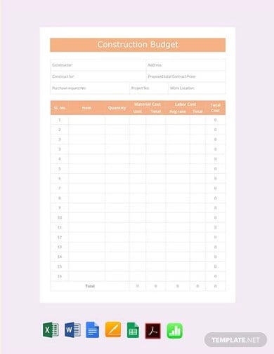 free construction budget template3