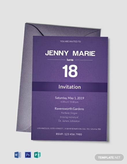 free-debut-event-invitation-card-template