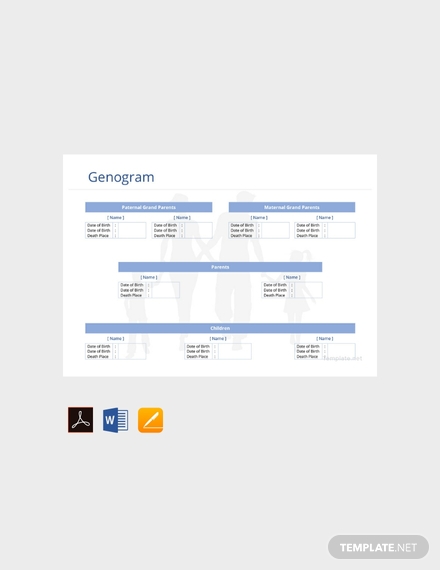 free genogram template 440x570