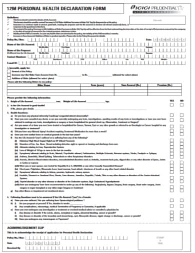 free insurance medical evaluation form