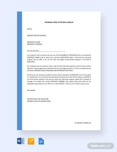 15+ Company Offer Letter Templates In Google Docs 