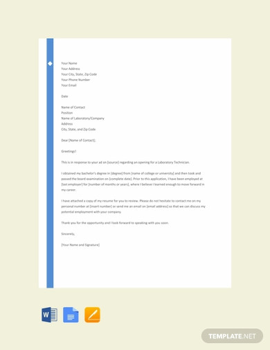 10+ Best Medical Cover Letter Templates - Google Docs, Word, Pages, PDF