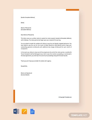 free-landlord-notice-to-vacate-letter