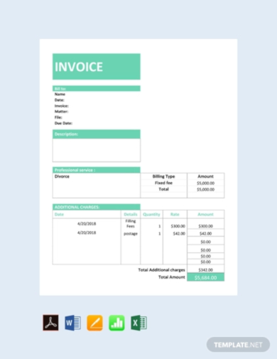 free law firm invoice template