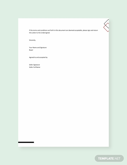 free letter of intent to purchase product template 440x570 3