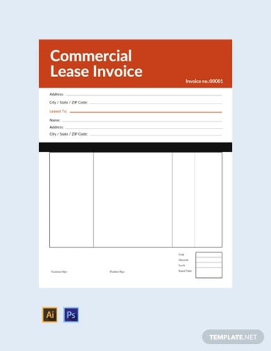 free real estate invoice template