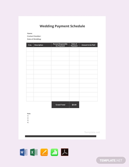 free-wedding-payment-schedule-template