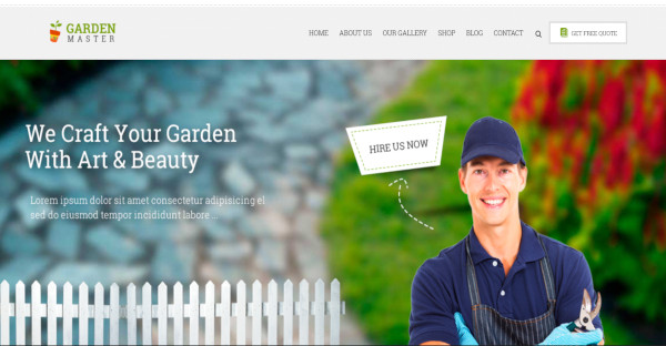 garden master – customer friendly wordpress theme