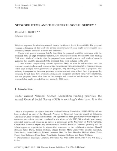 general social survey example