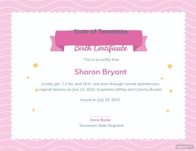 girl-birth-certificate-template