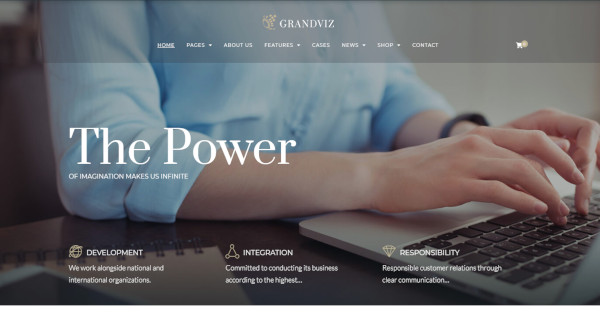 grandviz – customizable wordpress theme
