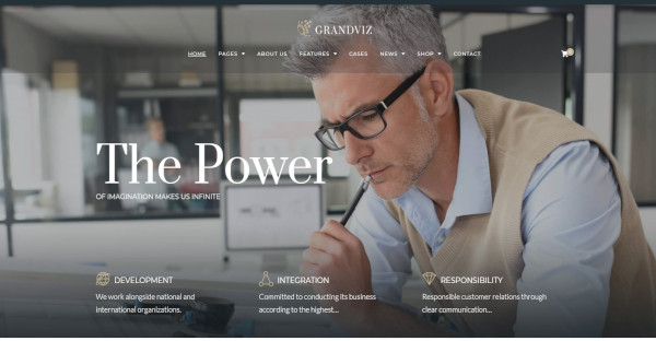 grandviz – mobile friendly wordpress theme