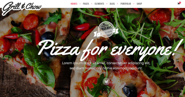 grill and chow – woocommerce integrated wordpress theme
