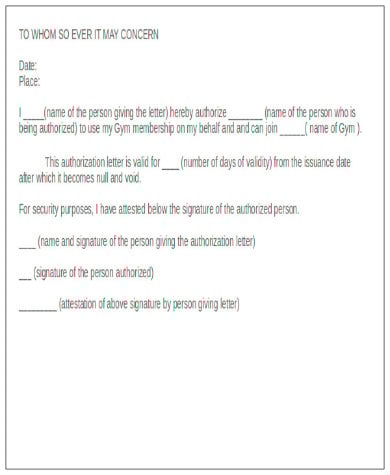 gym membership transfer letter template