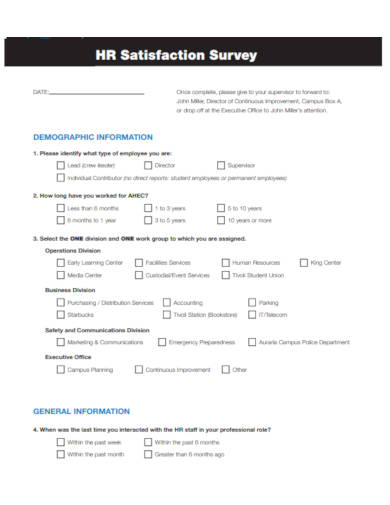 hr research job satisfaction survey