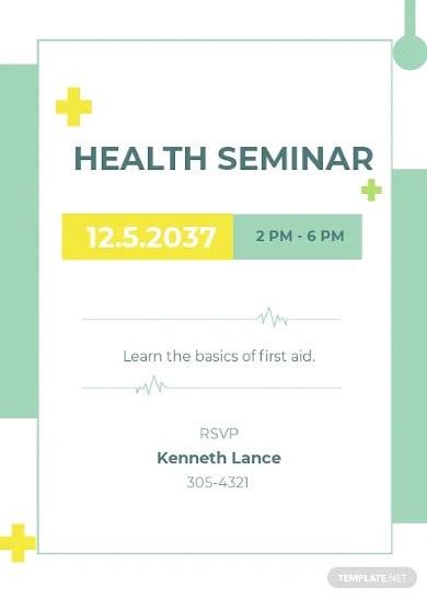 health-seminar-invitation-template