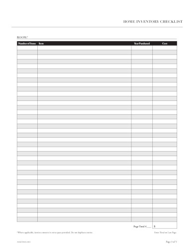 20+ Inventory Checklist Templates in Google Docs | Word | Pages | XLS