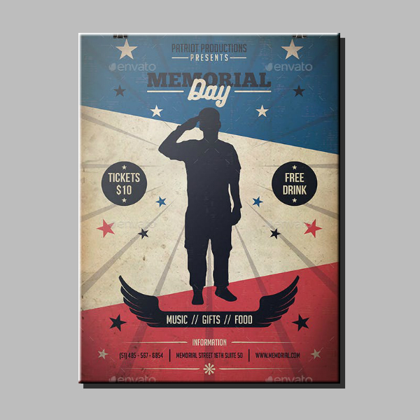 honorable memorial day poster format