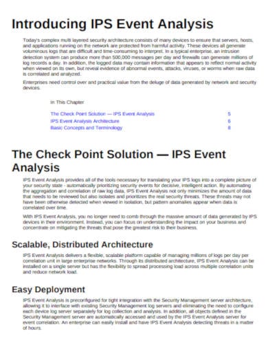 ips event analysis template