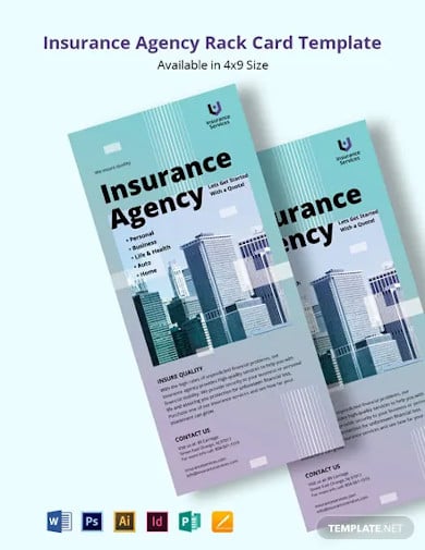 insurance agency rack card template