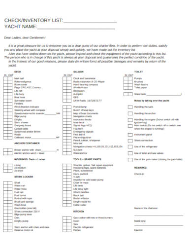 inventory list template