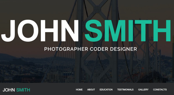 john smith responsive wordpress theme