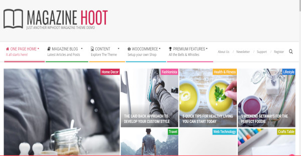 magazine hoot – mobile friendly wordpress theme