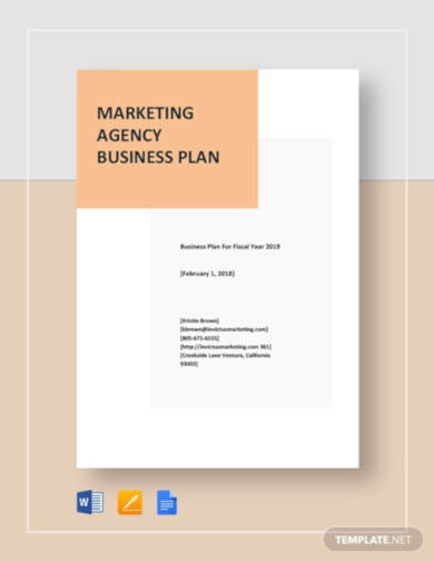 business plan template for marketing agency