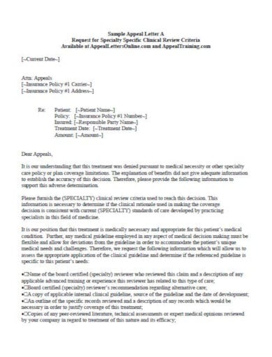 Dental Insurance Appeal Letter Template from images.template.net