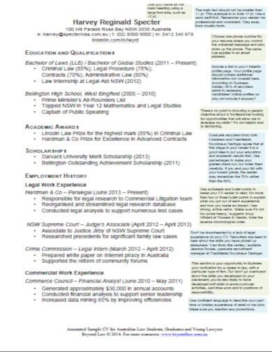 model legal resume template