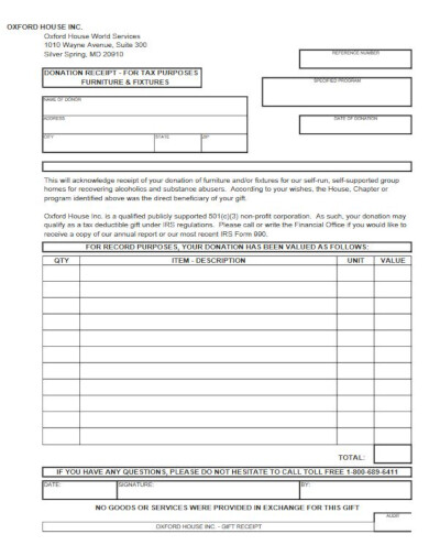 modern non profit invoice template for tax purposes