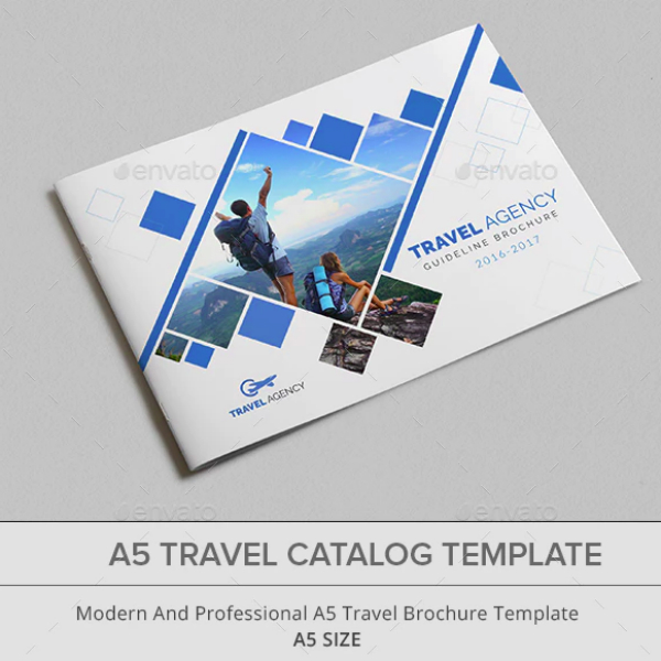 modern professional travel catalog layout