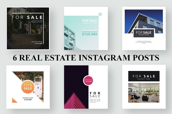 15  FREE Real Estate Instagram Templates in PSD Vector EPS Free