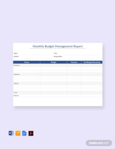 monthly-budget-management-report-template