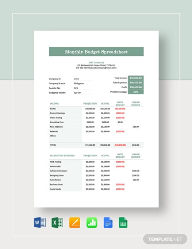 monthly-household-budget-spreadsheet-template