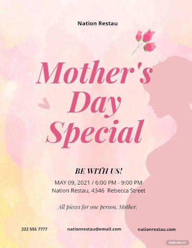 mothers day creative flyer template