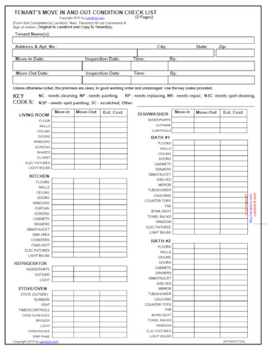 11+ Tenant Check Out Form Templates - Word, AI, PDF, Google Docs, Pages