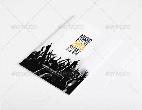 music event brochure template