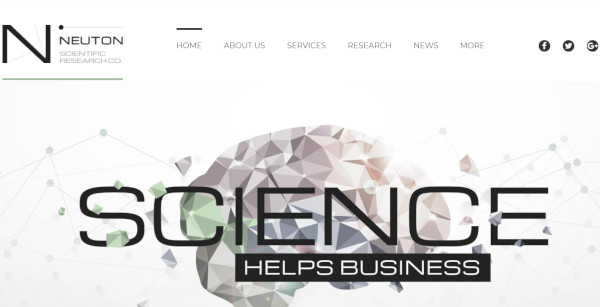 neuton scientific research company – custom wordpress theme