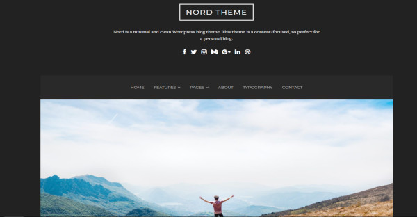 nord – live customizer wordpress theme
