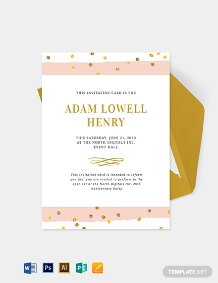 10+ Event Invitation Card Templates - PSD, MS Word ...
