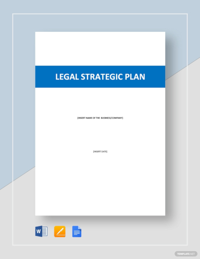paid legal strategic plan template